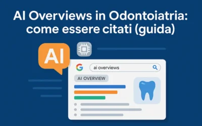 Come essere citati nelle AI Overviews: La guida definitiva per dentisti che vogliono dominare la ricerca AI